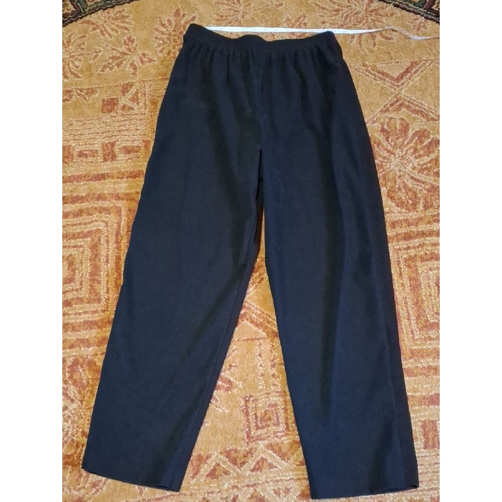 Briggs New York Black Elastic Waist Pull-On Joggers (Jea076)